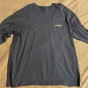 Men’s XL Carhartt Dark Blue Long Sleeve Tee